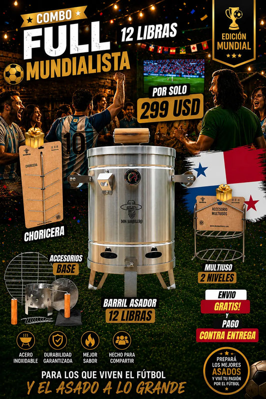 PRECIO DE REMATE BARRIL ASADOR 12 LIBRAS ¡POR SOLO $299.99!