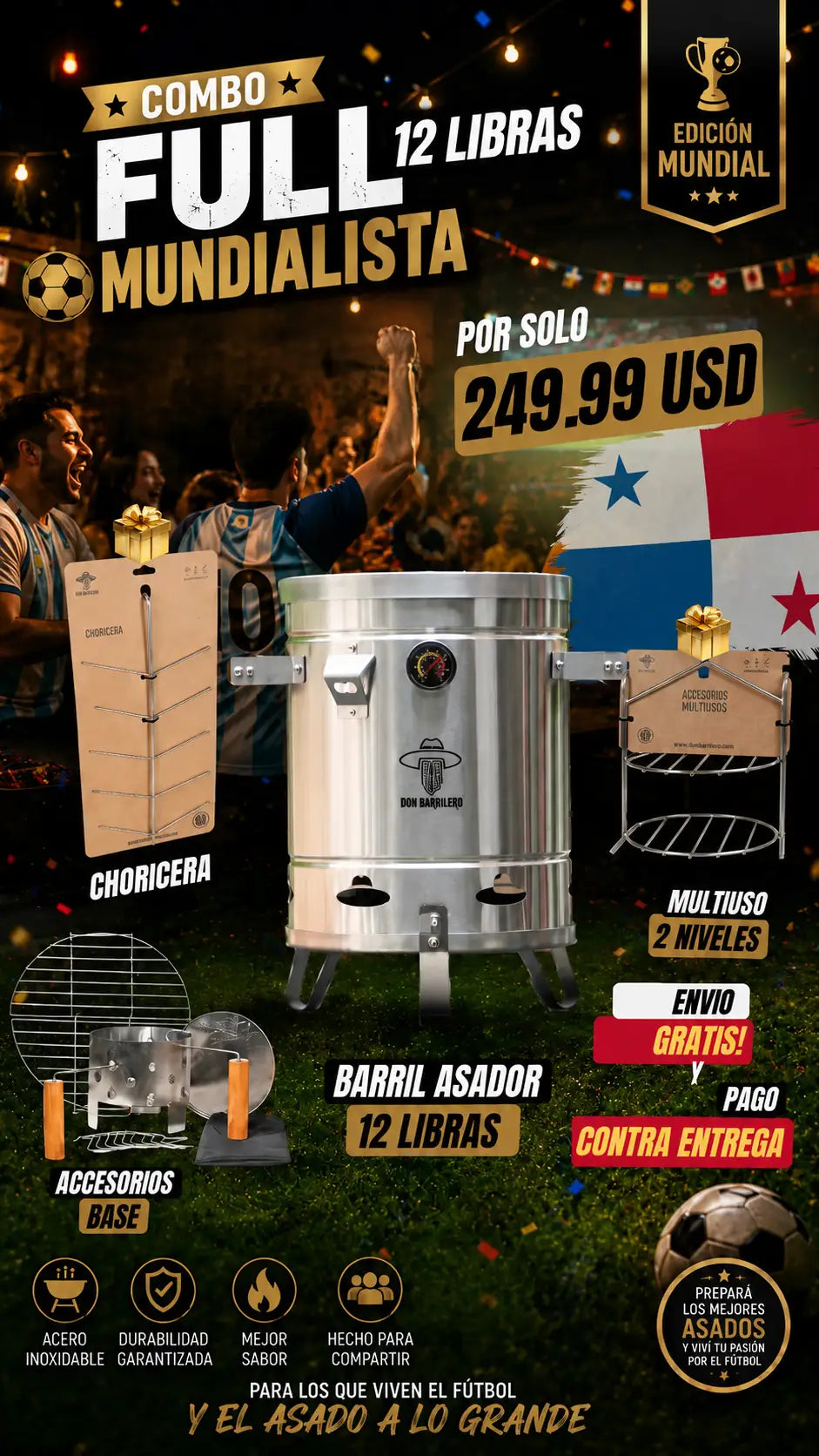 PRECIO DE REMATE BARRIL ASADOR + OBSEQUIOS 🎁