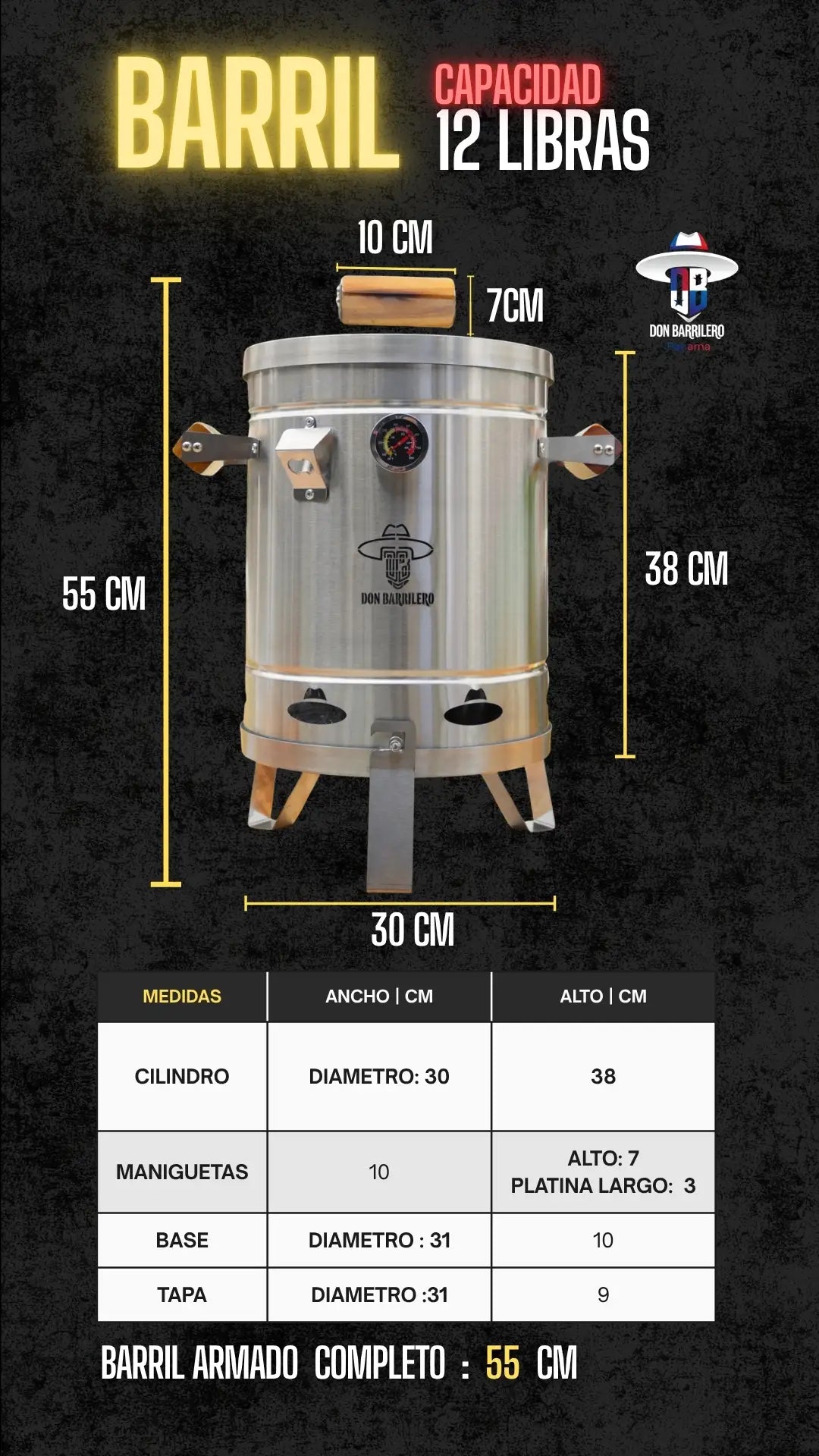 PRECIO DE REMATE BARRIL ASADOR + OBSEQUIOS 🎁